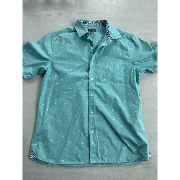 NWOT Van Heusen Floral Button Down Preppy Polo Golf Shirt (N) - Picture 1 of 5